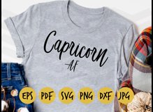 Capricorn AF svg, png, eps, Zodiac cut file Product Image 3
