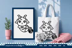 Cute Zodiac Sign SVG | Kawaii Astrology Design Product Image 3