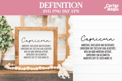 Capricorn Definition SVG Cut File and Sublimation