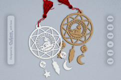 Capricorn Dream Catcher Laser Cut Set SVG Product Image 2