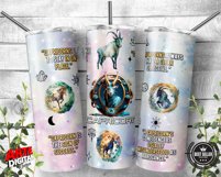 12 Zodiac Sign Affirmation |20oz Skinny Tumbler Sublimation Product Image 8