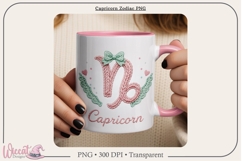 Capricorn Zodiac PNG, Cozy Faux Knit Astrology Clipart, Product Image 6