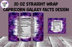 20 OZ Straight Tumbler Galaxy Zodiac Nutrition Facts Product Image 5
