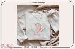 Capricorn Zodiac PNG, Cozy Faux Knit Astrology Clipart, Product Image 5