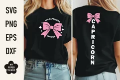 Capricorn Zodiac Sign Svg cut files You can use for Birthday shirts, hoodies,  iron-ons, mugs, printables, stickers, card making, pillows, sweatshirts and more.