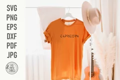The Capricorn Zodiac Sign svg cut files will be useful for minimalist style T-shirt, mugs, tumblers, posters, signs, tote bags, pillows, phone case, other items