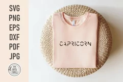 The Capricorn Zodiac Sign svg cut files will be useful for minimalist style T-shirt, mugs, tumblers, posters, signs, tote bags, pillows, phone case, other items