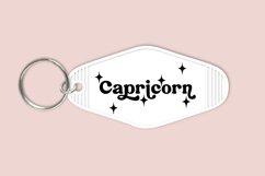 Capricorn zodiac signs keychain svg cutting files or sublimation files for keychain