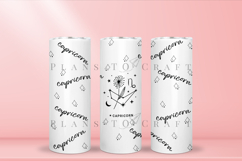 capricorn zodiac skinny tumbler sublimation wrap with high resolution and transparant background are for 20oz and 30oz skinny tumbler