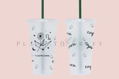 capricorn zodiac star sign starbucks 24oz cold cup wrap svg presized template for tumbler venti suitable for cricut and silhouette