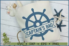 Captain's Bag Ship Wheel SVG File Product Image 1
