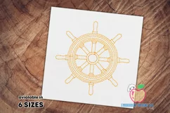 Wooden Steering wheel of ship Running Line Product Image 1