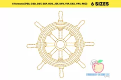 Wooden Steering wheel of ship Running Line Product Image 2