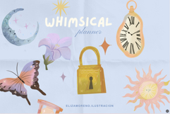 Whimsical Planner Stickers | 25 Magical Decorative Stickers Product Image 1