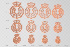 Clay Cutter STL File - Cobweb Combo 2 Clay Cutter Earring -C Product Image 2