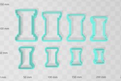 4 Designs of Column Clay Cutter - Cookie Cutter STL File Product Image 8