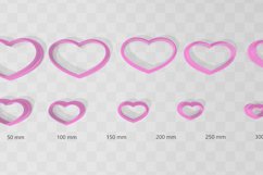 Heart 7 Clay Cutter - Cookie Cutter STL File Product Image 2