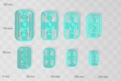 Triple Moon 4 Clay Cutter - Cookie Cutter STL File Product Image 2