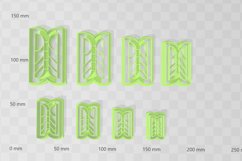 Decorative Rectangle 2 Earring Clay Cutter - Cookie Cutter Product Image 2