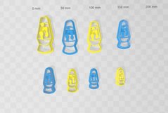 Lava Lamp Clay Cutter - STL Digital File Download- 8 sizes a Product Image 2
