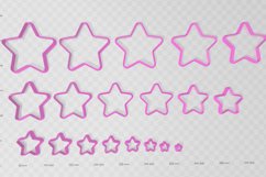 5 Rounded Pointed Star Clay Cutter - Cookie Cutter STL Product Image 2