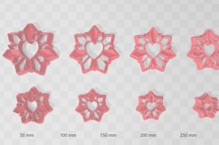 Spiked Heart 1 Clay Cutter - Cookie Cutter STL File Product Image 2