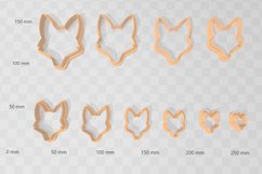 Fox Head 1 Clay Cutter - Animal STL Digital File Download- Product Image 2