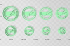 Kintsugi Circle 1 Clay Cutter - STL Digital File Download- 8 Product Image 2
