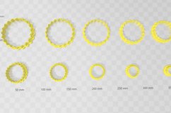 Spiked Flower Clay Cutter - STL Digital File Download- 10 si Product Image 2