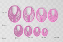 Clay Cutter STL File Oval Diamond 1 - Earring Digital File D Product Image 2