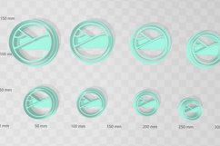 Kintsugi Circle 3 Clay Cutter - STL Digital File Download- 8 Product Image 2