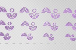 Modern Earring 4 Combo Clay Cutter - STL Digital File Downlo Product Image 2