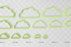 Cloud 3 Clay Cutter - Cookie Cutter STL File Product Image 2