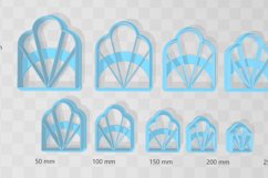 1920s Frill Rectangle 1 Earring Clay Cutter -Cookie Cutter Product Image 2