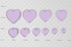Clay Cutter STL File - Heart Closed Bezel with add on - Earr Product Image 2