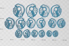 Clay Cutter STL File Peacock 2- Earring Digital File Downloa Product Image 2