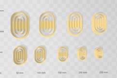 Pill Shape 5 Clay Cutter - Cookie Cutter STL File Product Image 2