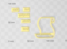 Santa Letter Clay Cutter - Cookie Cutter STL File Product Image 3