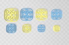 Celestial Square Imprint Clay Cutter - STL Digital File Down Product Image 2