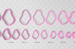 Wiggle Shape 1 Clay Cutter - Cookie Cutter STL File Product Image 2