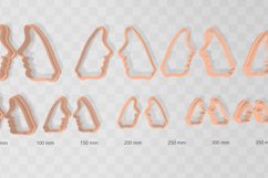 Abstract Face 1 Clay Cutter - Cookie Cutter STL File Product Image 2