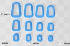 Stud Micro Long Trapezoid 2 Clay Cutter - Cookie Cutter Stl Product Image 2