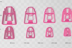 20s Trapezoid 2 Earring Clay Cutter - Cookie Cutter STL File Product Image 2