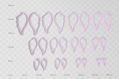 Clay Cutter STL File Angel Wings 2- Modern Earring Digital F Product Image 2