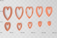 Heart 10 Clay Cutter - Cookie Cutter STL File Product Image 2