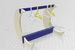 Crescent Moon Wardrobe Coat Hanger Earring Stand Stl Files - Product Image 2