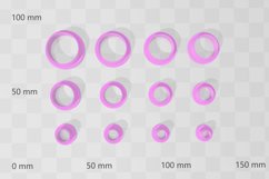 Stud Micro Circle 1 Clay Cutter - Cookie Cutter STL File Product Image 2