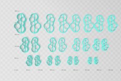 Bubble Drop 2 Clay Cutter - Abstract Ocean STL Digital File Product Image 2
