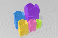 Rainbow Vase 1 STL File - Digital Download -5 Sizes- Homewar Product Image 2