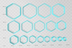 Rounded Hexagon 1 Clay Cutter - Cookie Cutter STL File Product Image 2